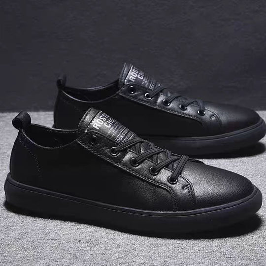 Herren Casual-Leder Sneakers mit rutschfester Sohle und atmungsaktivem Innenfutter EB