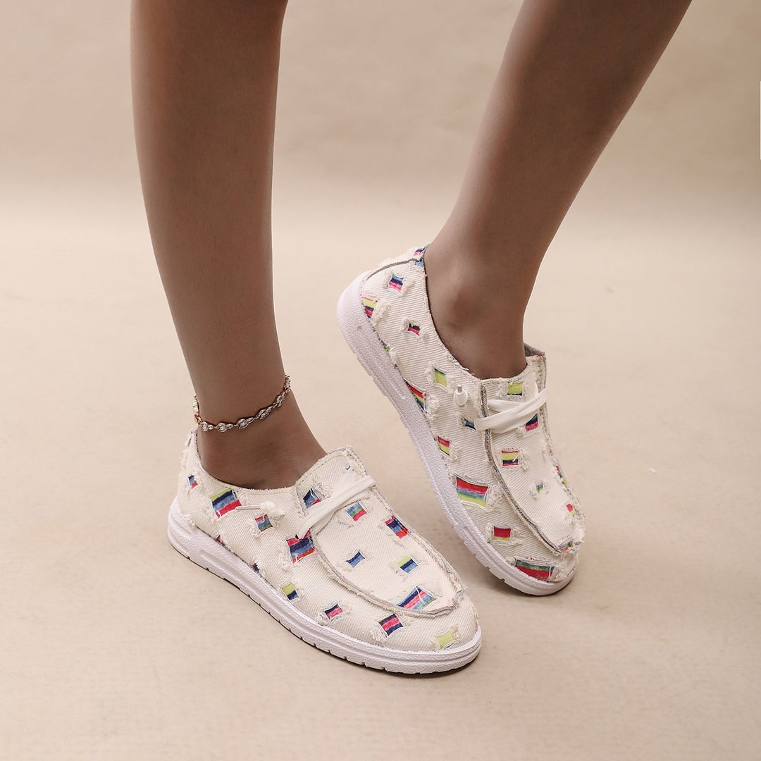 Damen Modische Sneaker mit einzigartigem Muster EB