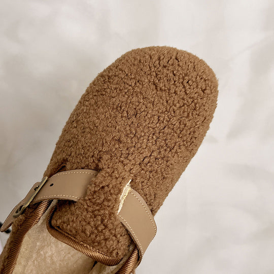 Damen Hausschuhe mit verstellbarem Riemen und weichem Innenfutter EB