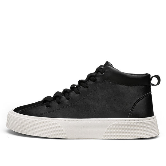 Damen High-Top Sneakers aus hochwertigem Kunstleder mit rutschfester Sohle EB