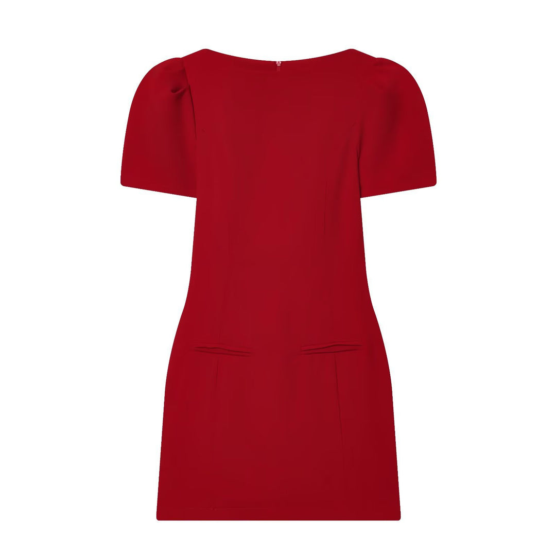 Damenkleid mit Puffärmeln und tailliertem Schnitt EB