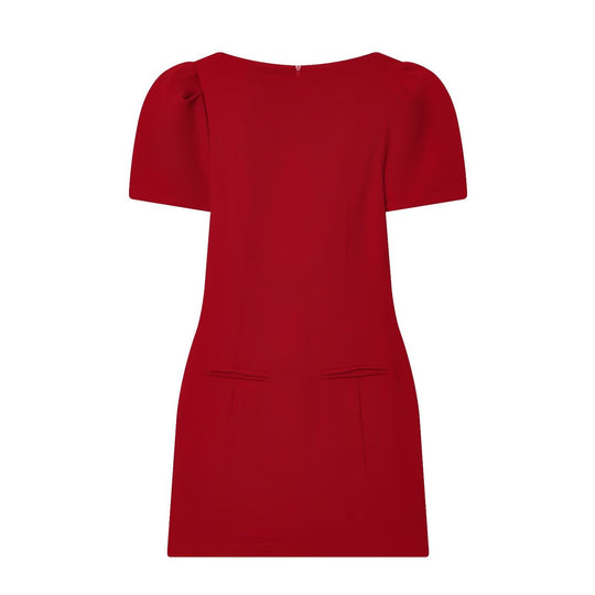 Damenkleid mit Puffärmeln und tailliertem Schnitt EB