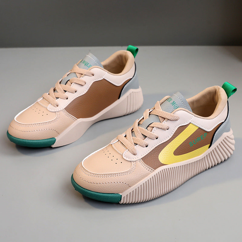 Damen sportliche Sneaker mit stabiler Sohle und atmungsaktiver Oberflächenstruktur EB