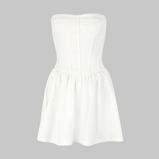 Damen Bustierkleid mit ausgestelltem Rock EB