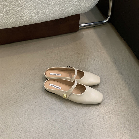 Damen elegante Sling-Ballerinas mit modischem Riemchen EB