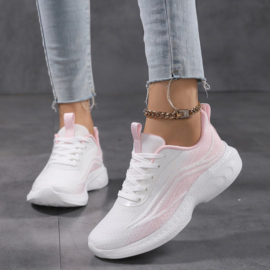 Damen atmungsaktive Freizeitschuhe mit elastischem Design EB