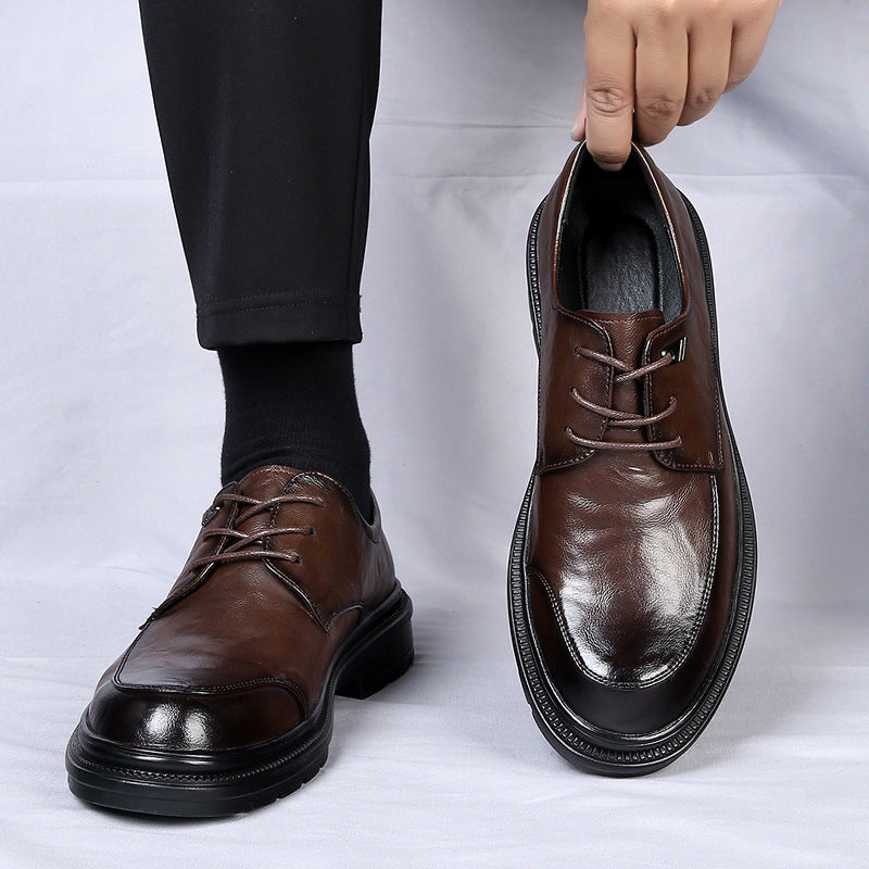 Herren Elegante Schnürschuhe mit rutschfester Sohle und atmungsaktivem Obermaterial EB