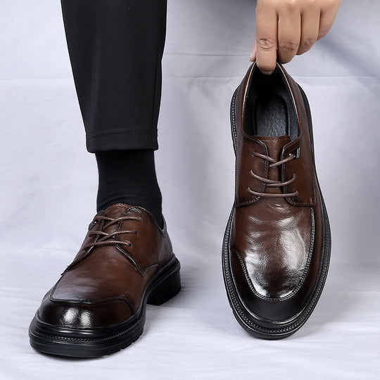 Herren Elegante Schnürschuhe mit rutschfester Sohle und atmungsaktivem Obermaterial EB