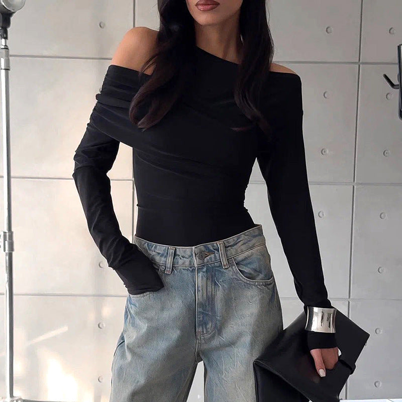 Damen Off-Shoulder Langarmoberteil EB
