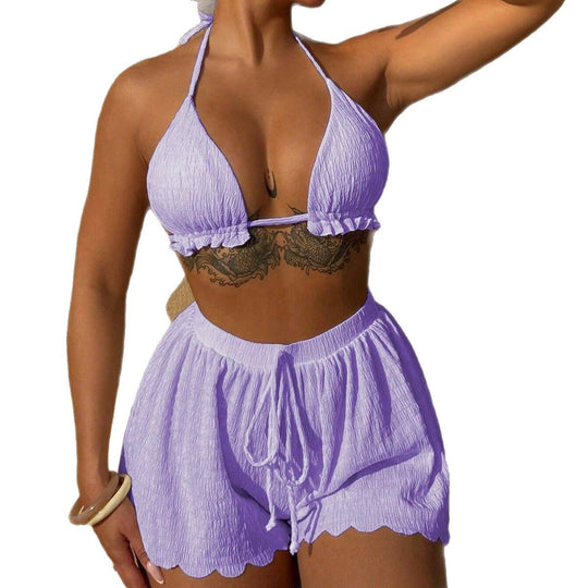 Damen Bikini-Set mit raffiniertem Hosenrock EB