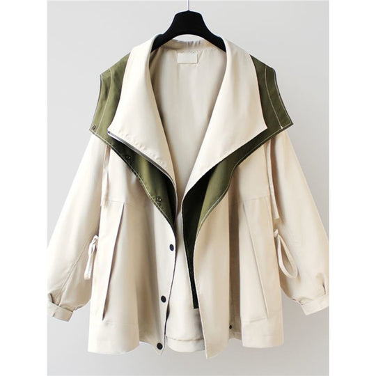 Damen multifunktionale Outdoor-Jacke mit großen Taschen und praktischen Reißverschlüssen EB