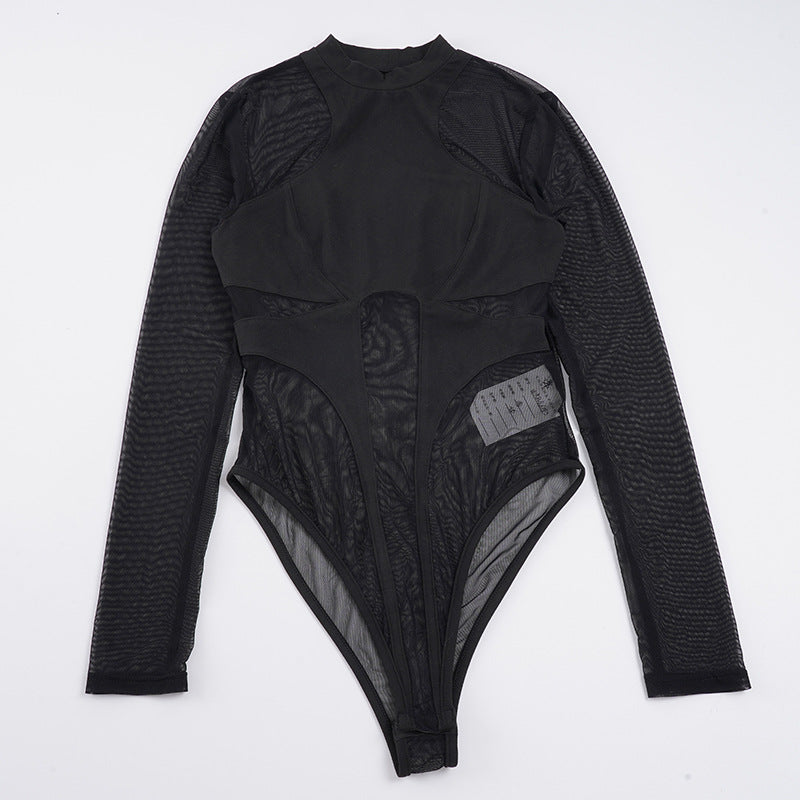 Damen Hightech Bodysuit mit innovativem Mesh-Design EB