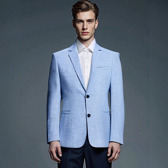 Herren eleganter strukturierten Anzugjacke EB