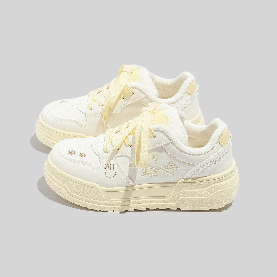 Damen Sneakers mit verspieltem Häschenmotiv und bequemer Dämpfung EB