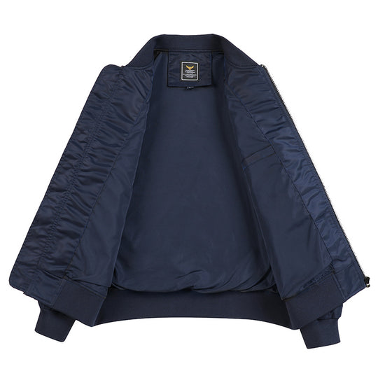 Herren sportliche Bomberjacke mit praktischen Taschen und elastischen Bündchen EB