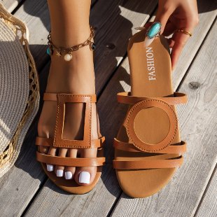 Damen Riemchen-Sandalen mit eleganten Ausschnitten und komfortabler Fußbettung EB