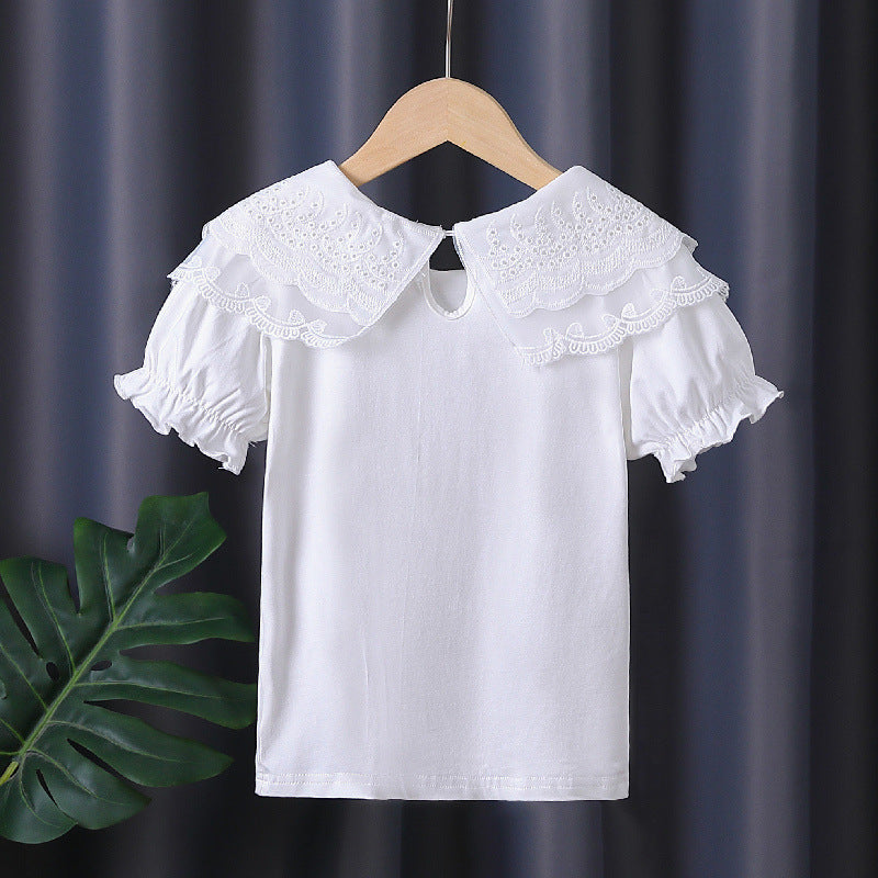 Mädchen Bluse mit eleganten Rüschendetails EB