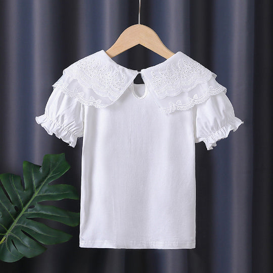 Mädchen Bluse mit eleganten Rüschendetails EB