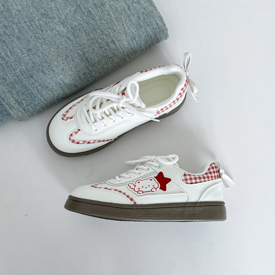Damen Sportliche Sneakers mit verspieltem Tiermotiv und komfortabler Dämpfung EB