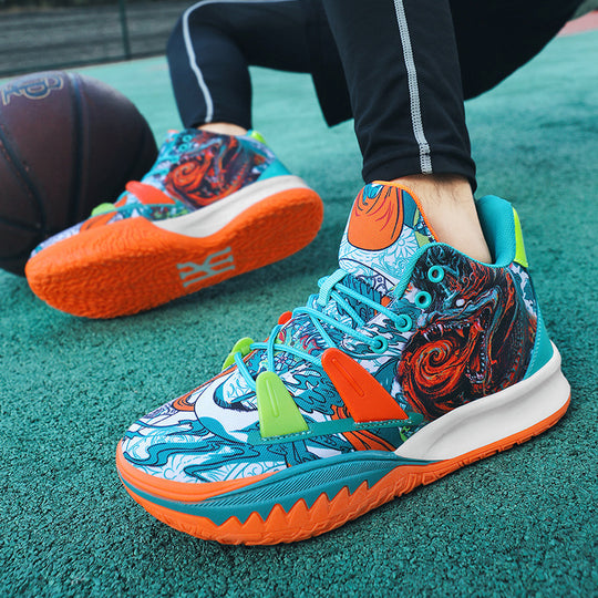 Damen Sportliche Basketball-Sneaker mit innovativem Print EB