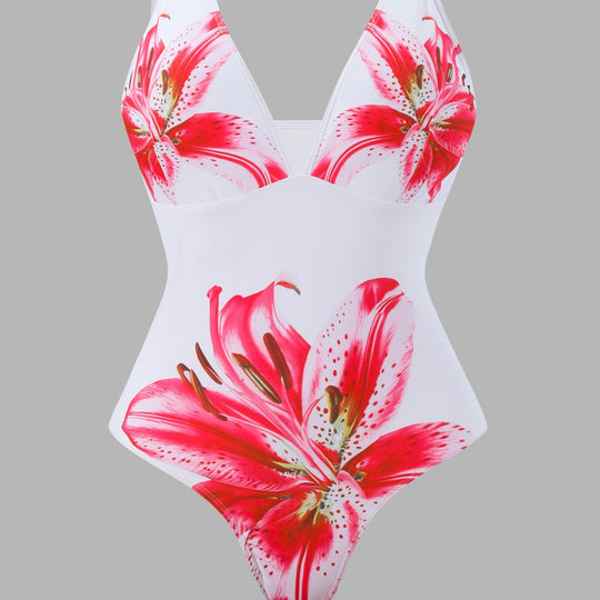 Damen Bademode-Set mit elegantem Blumenmuster EB