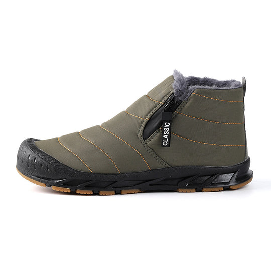 Damen gefütterte Winterboots mit rutschfester Sohle und praktischem Klettverschluss EB