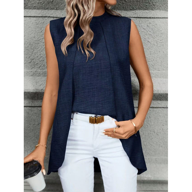 Damen Elegantes Trägershirt mit fließendem Schnitt und lässigem Fall EB