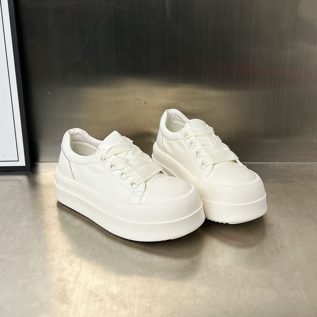 Damen Plattform Sneakers mit modischem Design und atmungsaktiver Obermaterialzusammensetzung EB
