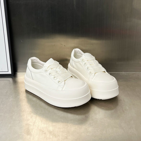 Damen Plattform Sneakers mit modischem Design und atmungsaktiver Obermaterialzusammensetzung EB