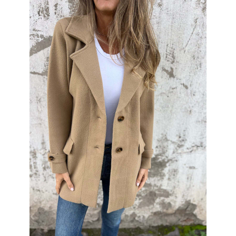 Damen elegante und bequeme Blazerjacke EB