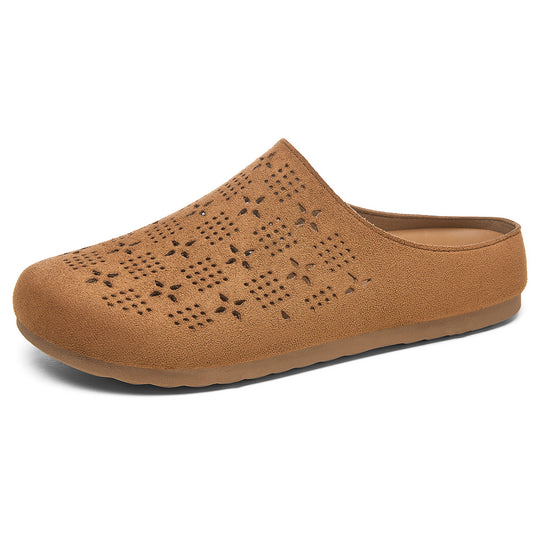 Damen nan Komfort-Mule mit Laserperforation und geformtem Memory-Fußbett EB