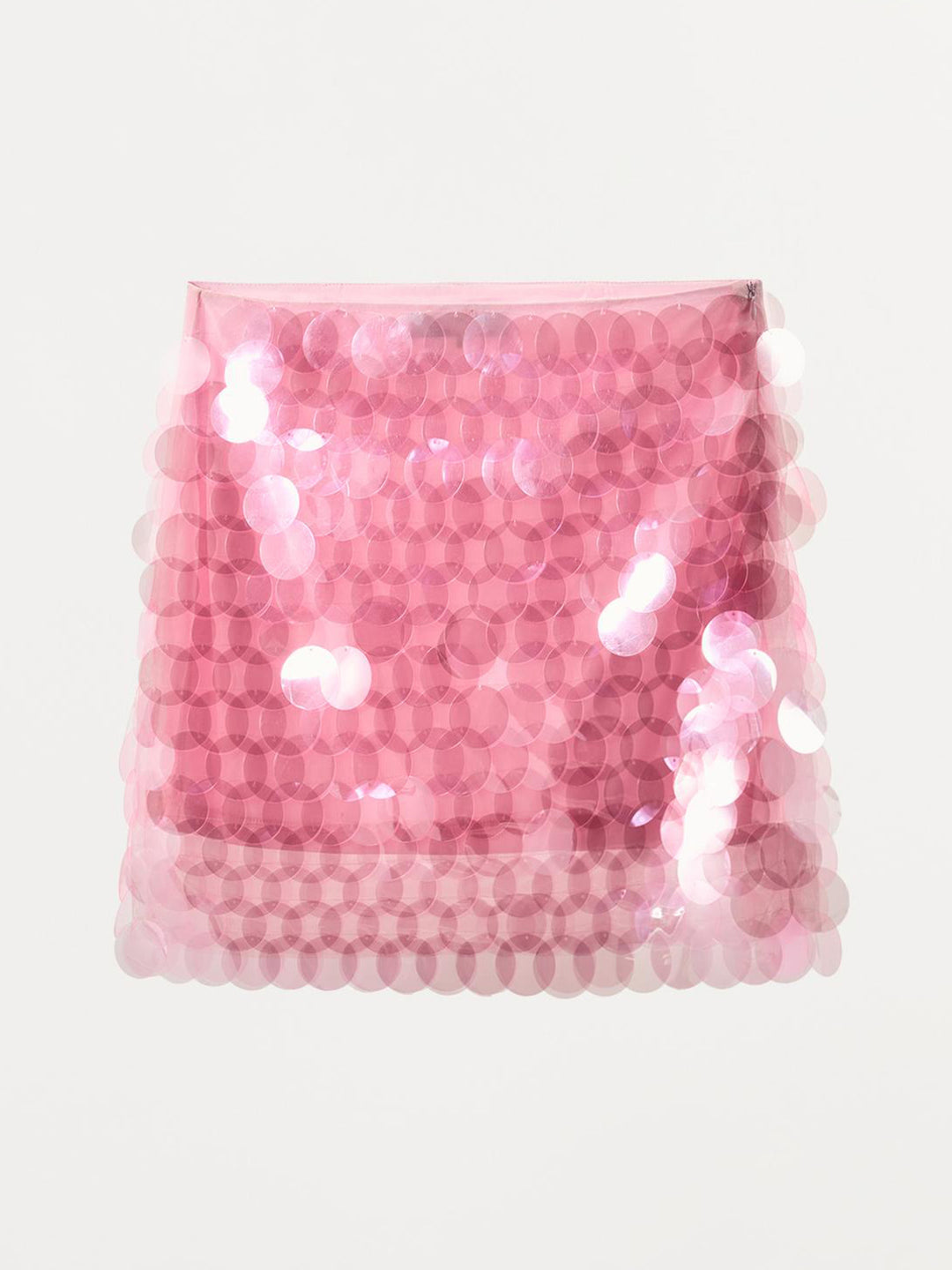 Damen Glitzernder Minirock mit schimmernden Pailletten und elastischem Bund EB