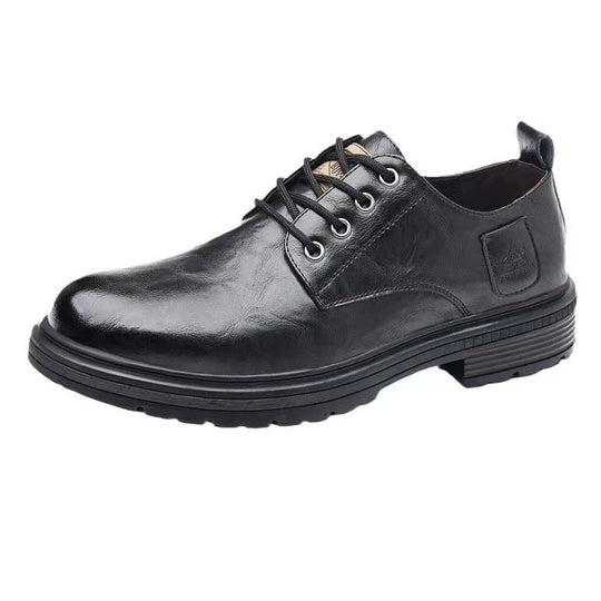 Herren Elegante Schnürschuhe aus hochwertigem Leder mit rutschfester Sohle EB