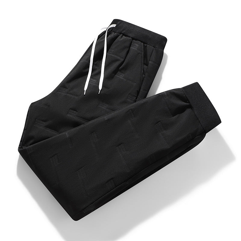 Herren Sportliche Jogginghose mit elastischem Bund, Kordelzug und Rippbündchen EB