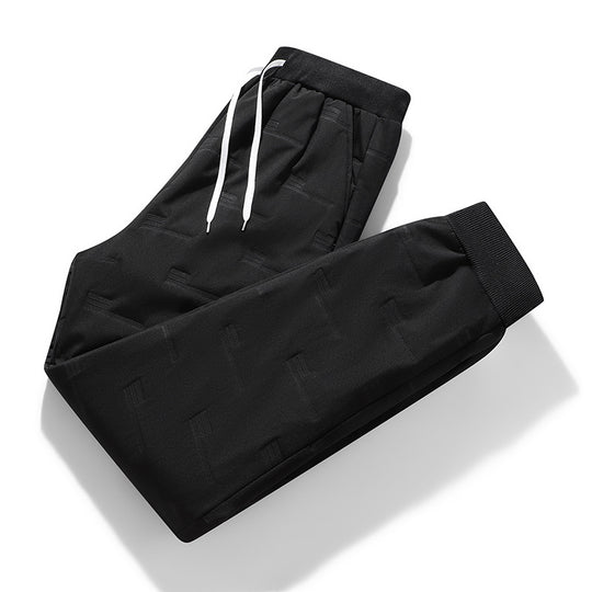 Herren Sportliche Jogginghose mit elastischem Bund, Kordelzug und Rippbündchen EB