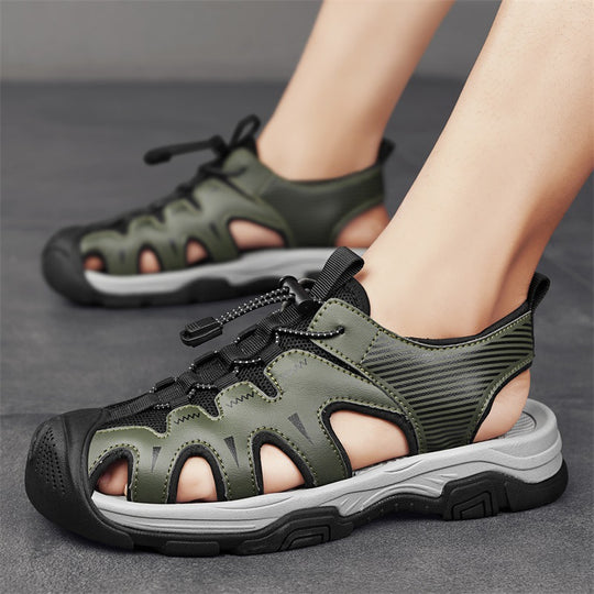 Damen Sportliche Sandalen mit ergonomischer Sohle und verstellbarem Schnürsystem EB