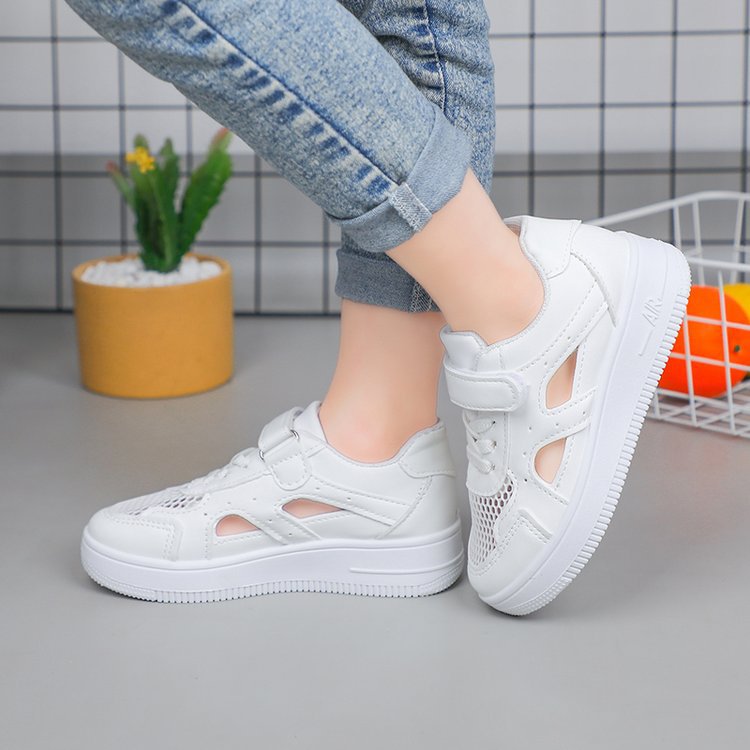 Damen Atmungsaktive Freizeitsneaker mit Klettverschluss und rutschfester Sohle EB