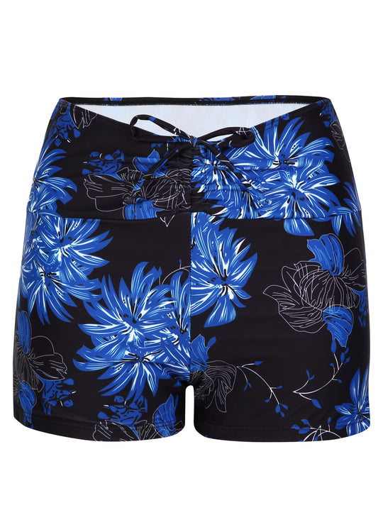 Damen Bikini-Höschen mit hohem Bund und raffinierten Rüschendetails EB