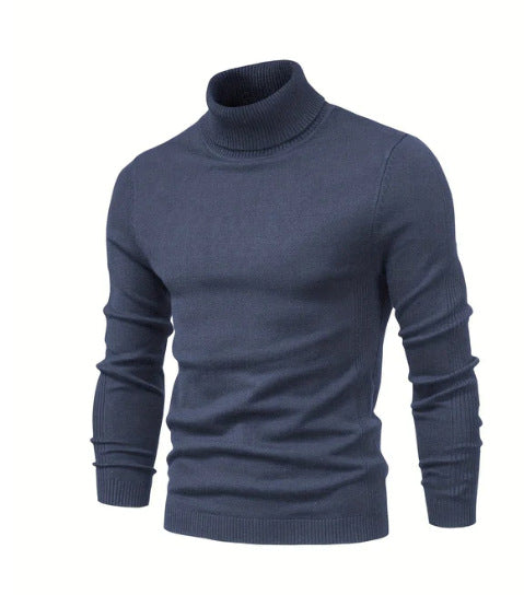 Herren Grober Rollkragenpullover aus wärmendem Material mit strukturierter Oberfläche EB