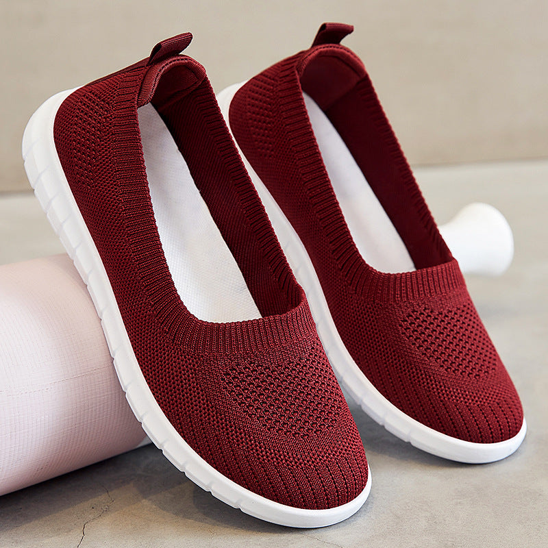 Damen Bequeme Knit-Slipper mit leichter Sohle EB