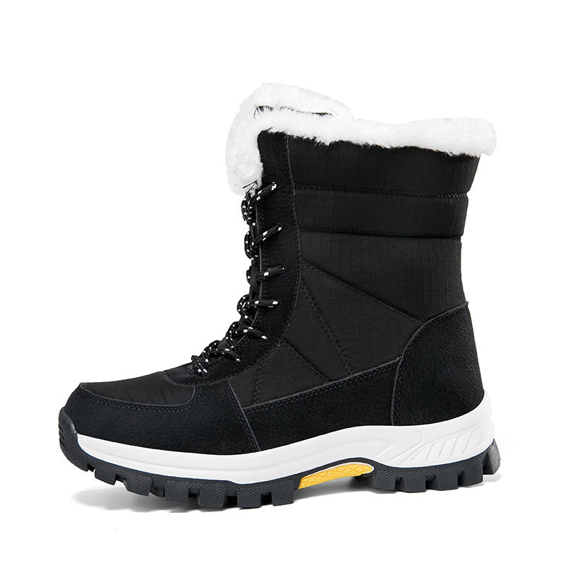 Damen Isolierte Winterstiefel mit rutschfester Sohle und warmem Futter EB