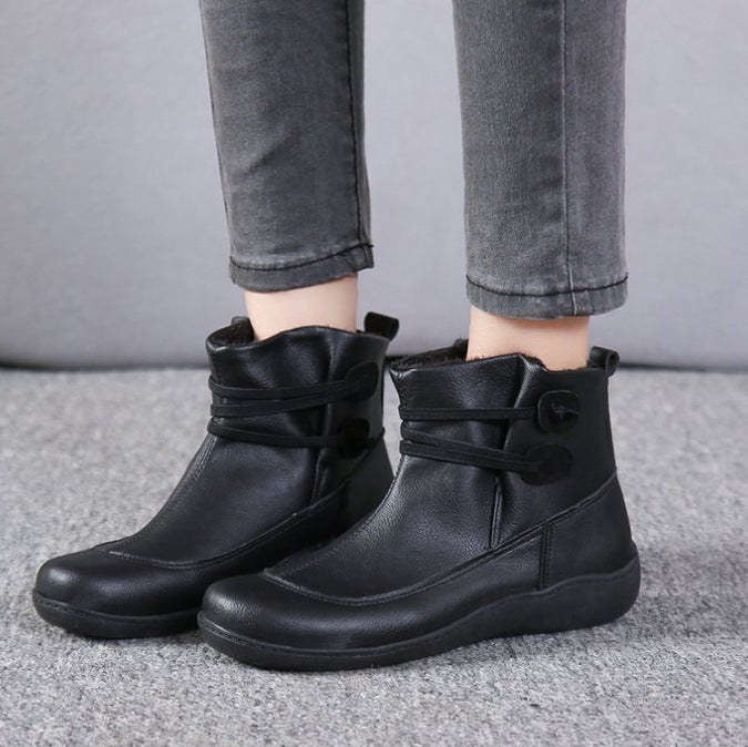 Damen modische Freizeitstiefel mit rutschfester Sohle und innovativem Design EB
