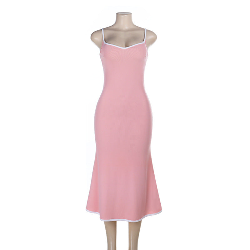 Damen Elegantes Maxikleid mit femininer Silhouette und feinen Trägern EB