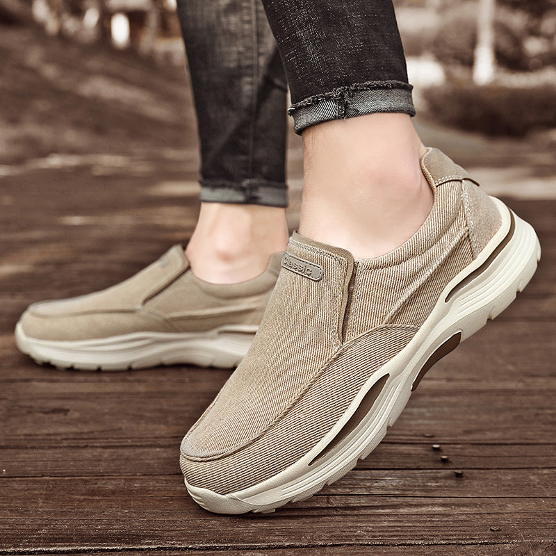 Damen Bequeme Slip-On Sneakers mit elastischen Materialien und luftdurchlässiger Struktur EB