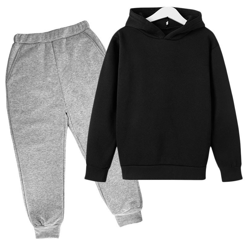 Unisex nan komfortables Hoodie und Jogger Set aus French Terry mit elastischem Bund und Rippbündchen EB