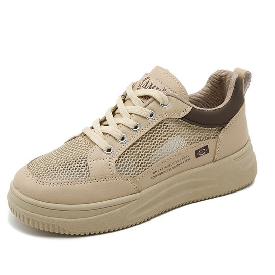 Damen modische Lightweight Sneakers mit atmungsaktivem Mesh und komfortabler Dämpfung EB