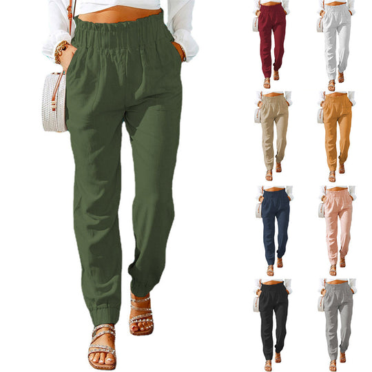 Damen Maßgeschneiderte Elastische Taillenhose EB