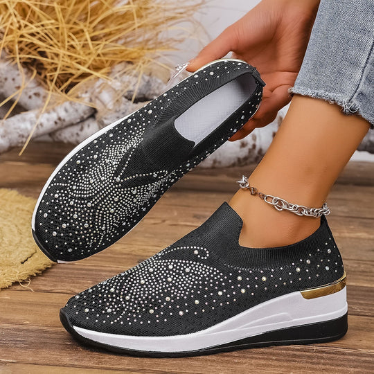 Damen Glitzernde Slip-On Sneaker EB