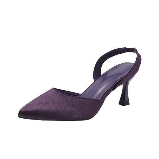 Damen Slingback-Pumps mit spitzer Kappe und bequemem Blockabsatz EB