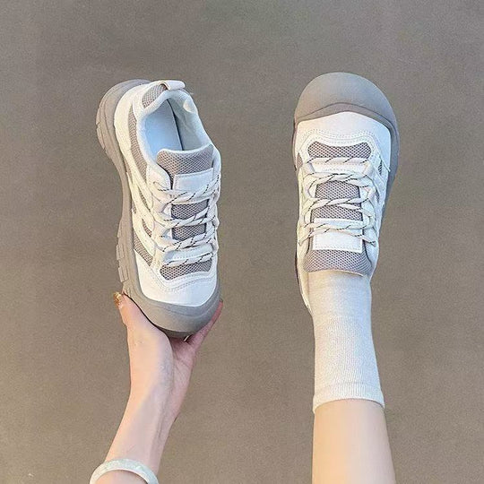 Damen Sportliche Sneakers mit atmungsaktiver Netzstruktur und rutschfester Sohle EB